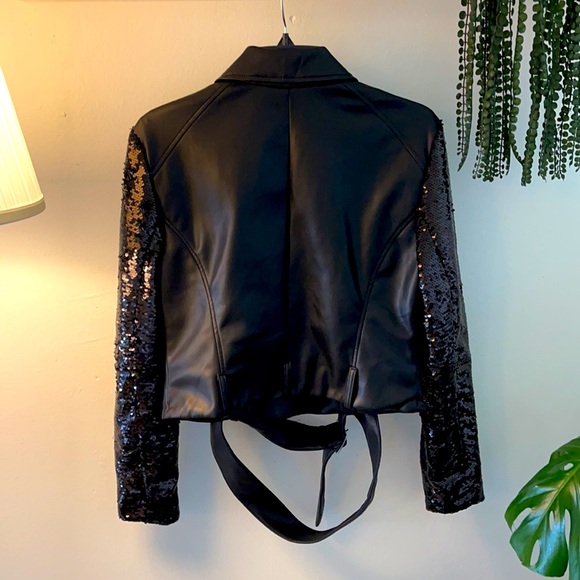 Super special black leather jacket for the winter season - Picture 3 of 4